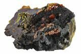Gemmy Vanadinite Crystals on Goethite - Mibladen, Morocco #133880-1